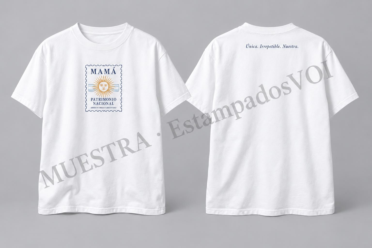 Remera con Diseño Mamá Patrimonio Nacional