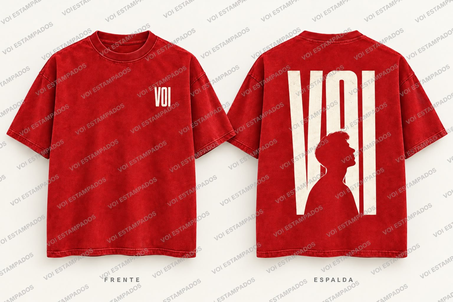 Remera con diseño VOI Street
