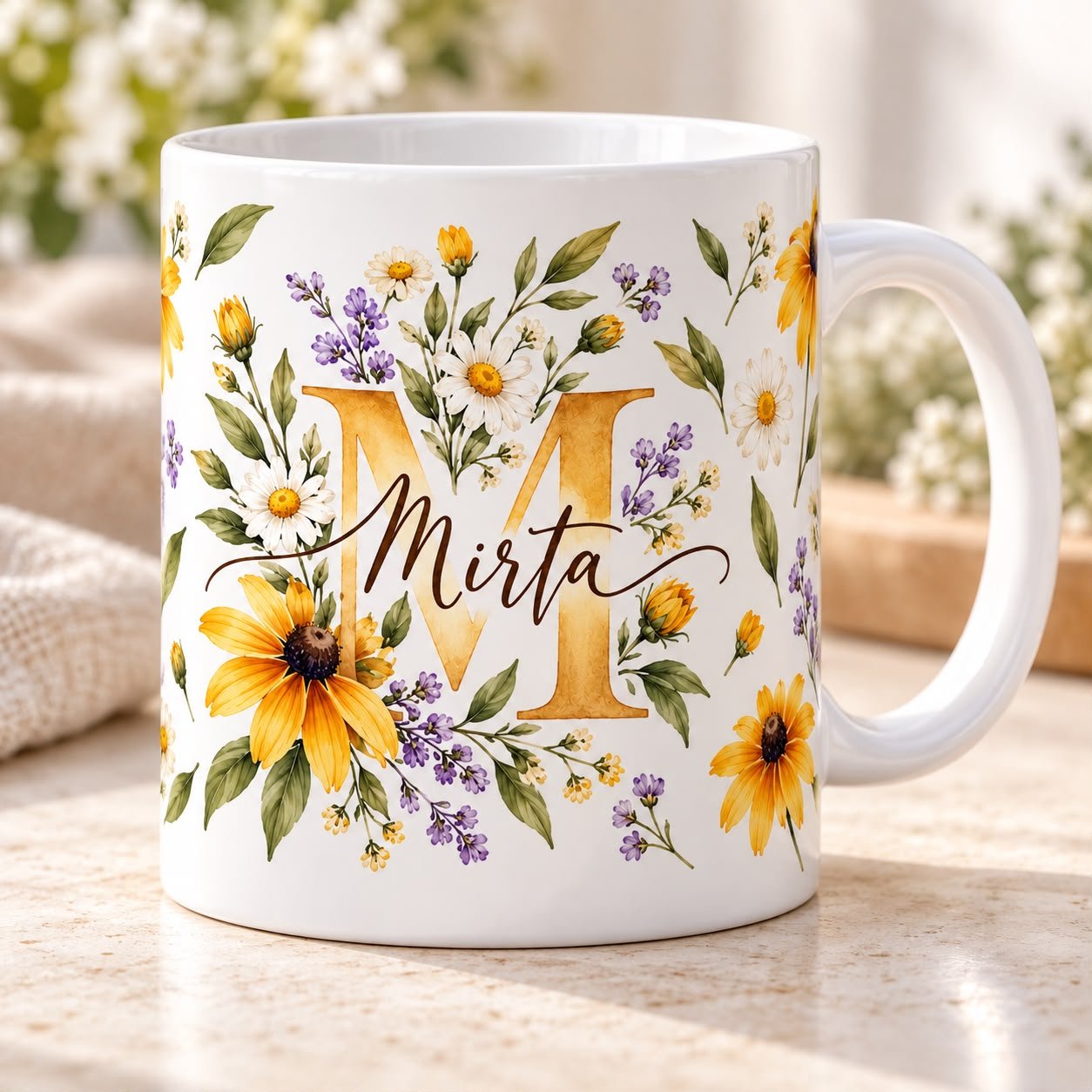 Taza de cerámica con Diseño personalizado de nombre